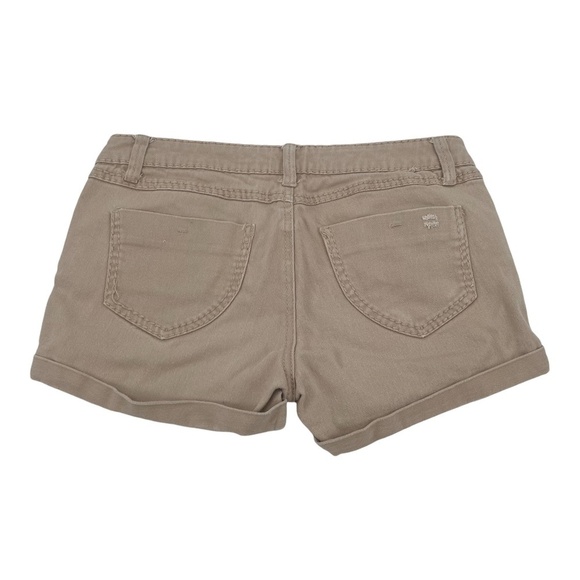 Blue Asphalt Tan Distressed Cuffed Hem Jean Shorts Size 9 Women's - Picture 3 of 5